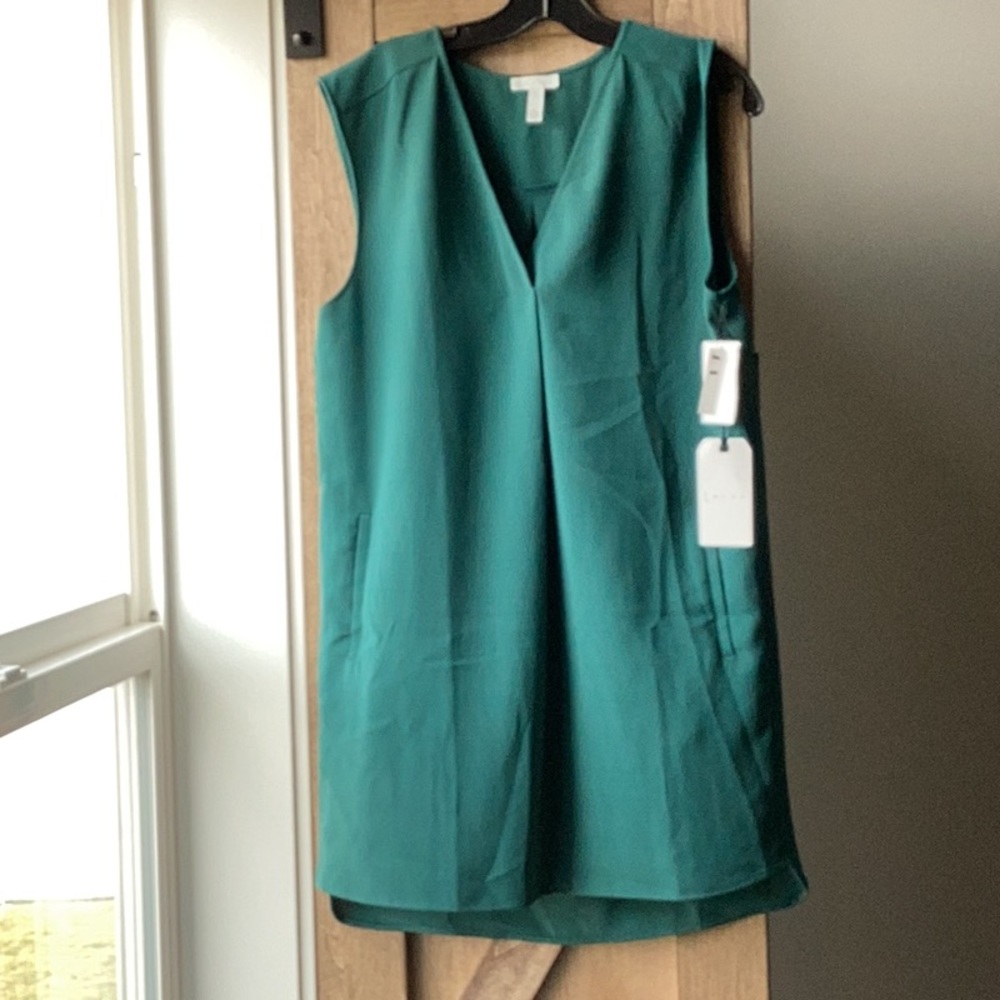 Leith flowy green mini dress